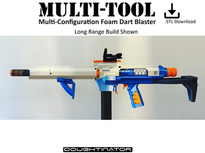 Multi-Tool | 3D Printable High Power NERF Blaster: Digital STL Download